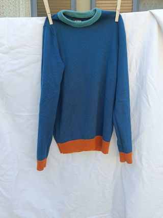 Maglia Your Turn cotone blu arancio XS