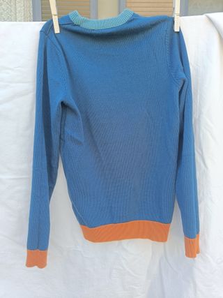 Maglia Your Turn cotone blu arancio XS
