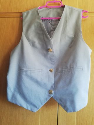Chaleco de vestir gris