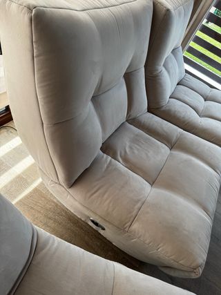 Divano componibile beige/grigio