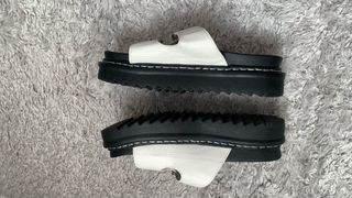 Sandalias blancas CATWALK plataforma negra