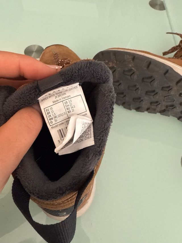 Botas de invierno Quechua marrones waterproof