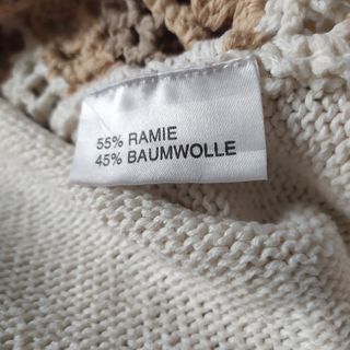 Gilet donna cotone fantasia marrone e bianco