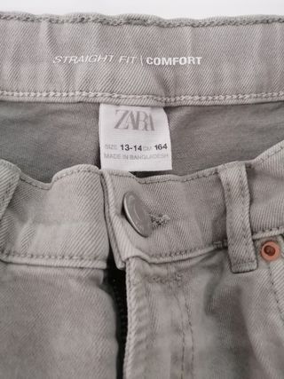 Pantalón corto vaquero Zara gris