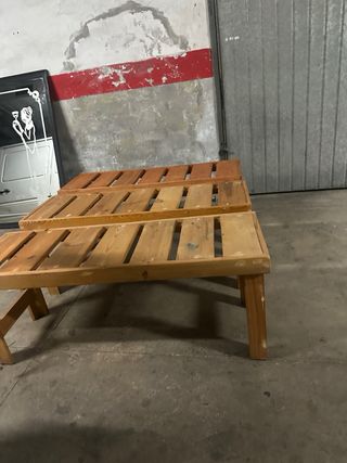 Bancos de madera 1.20m x 40cm x 49cm a 60 cada