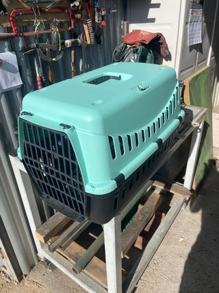 Transportín para Perro/Gato Azul y Negro