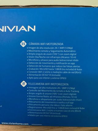 Cámara de Vigilancia PTZ Negra