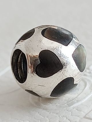 Charm Pandora ORIGINAL  Corazones Plata y Camaleón