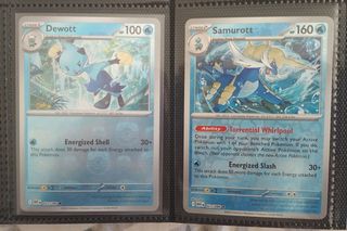 Lote Cartas Pokémon Dewott y Samurott