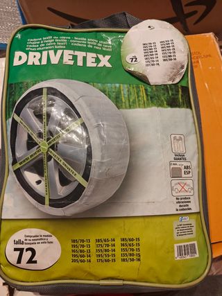 Cadenas textiles para nieve (max 50 km/h)