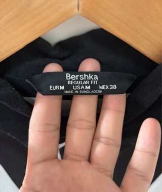 Camisa Bershka Rayas Blanco y Negro