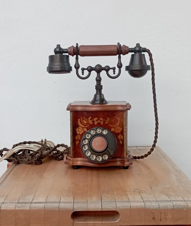 Telefono Antico Decorato Oro 18k