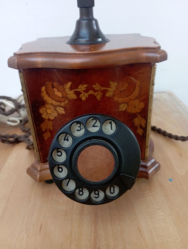 Telefono Antico Decorato Oro 18k