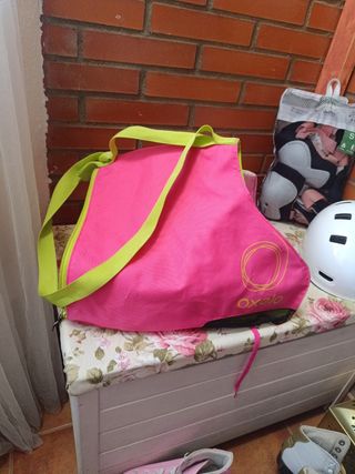 Bolsa para patines Oxelo rosa
