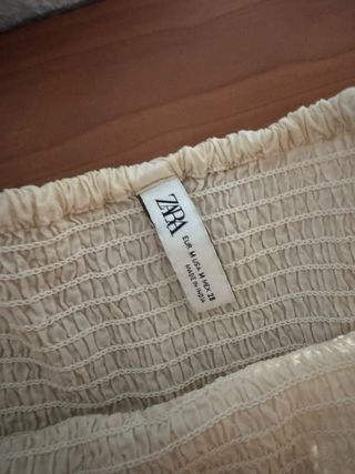 Falda Zara Beige