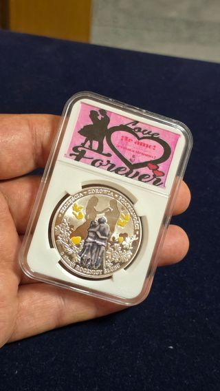 Medalla Amor Eterno Plateada