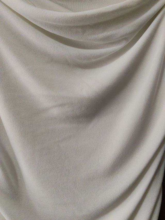 Vestido Bershka blanco drapeado