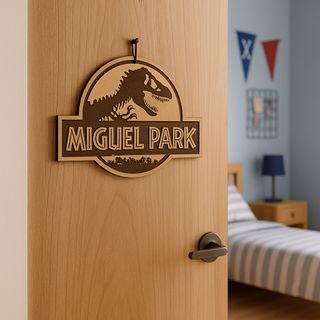 Cartel personalizado estilo Jurassic Park