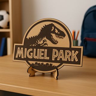 Cartel personalizado estilo Jurassic Park