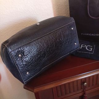 Bolso Piel Negro Purificación García