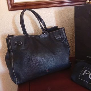 Bolso Piel Negro Purificación García