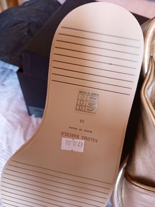 Sandalias Paloma Barceló Doradas Talla 39