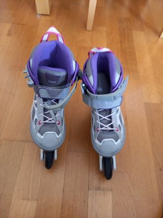 Patines en línea Oxelo morados y grises
