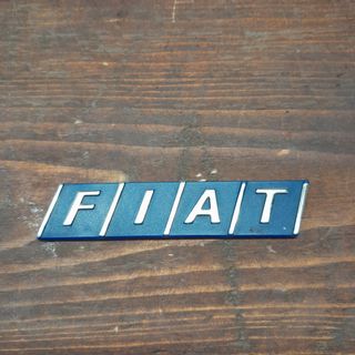 Scritta Fiat Epoca Blu