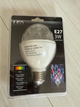 Bombilla LED RGB Disco Efecto Rotatorio