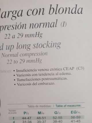 Medias de Compresión Largas Beige