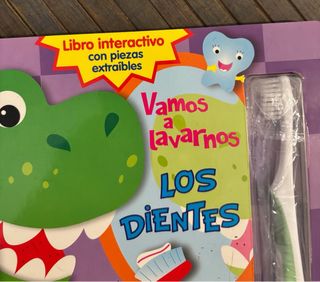 libro interactivo. Vamos a lavarnos los dientes.