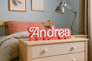 Letrero personalizado estilo Barbie