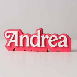 Letrero personalizado estilo Barbie