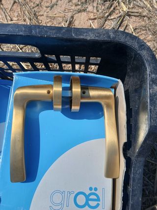 Manitas de puerta de acero inoxidable