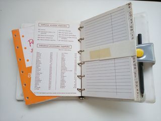 Agenda Privata antigua