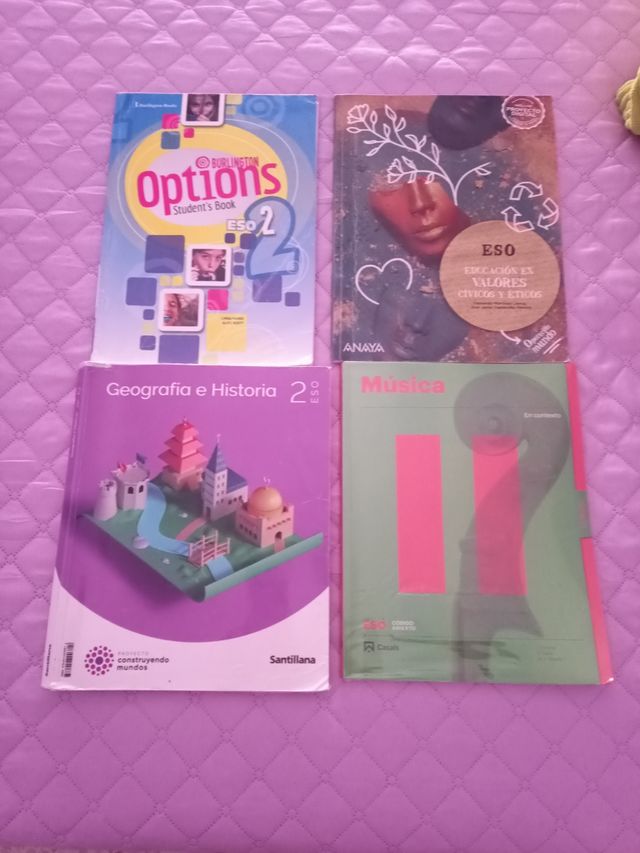 Libros de 2 de la ESO Prov Badajoz
