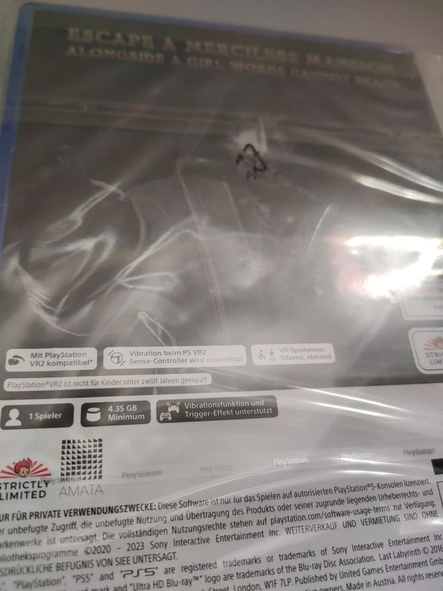 Last Labyrinth PS5 VR2 Compatible