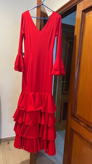 Vestido Sevillana Rojo