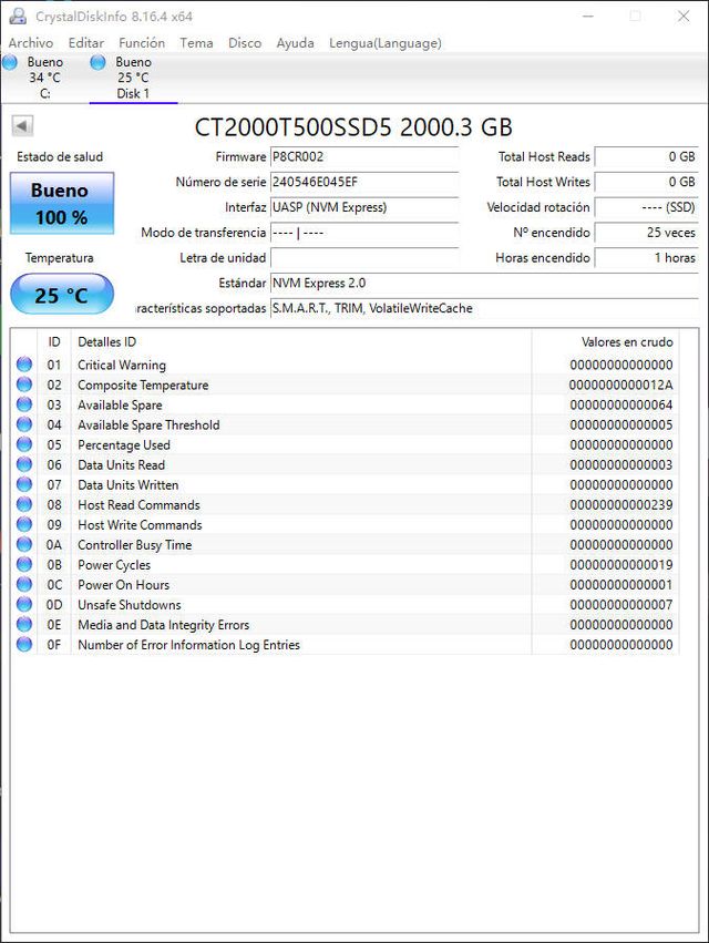 CT2000T500SSD5 2TB#E045EF