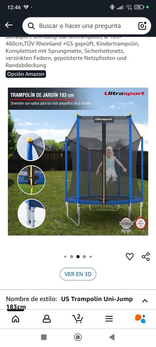 Cama elástica Ultrasport