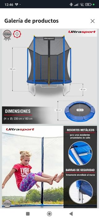 Cama elástica Ultrasport