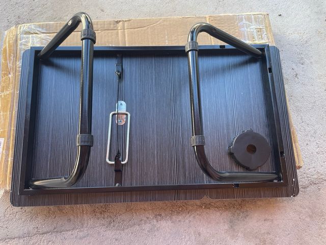 Mesa Plegable Portátil Negra y Gris