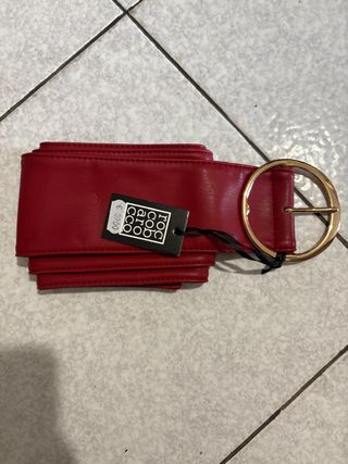 Cintura Rocco Barocco Pelle Rossa