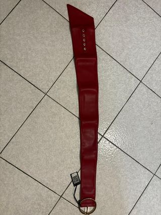 Cintura Rocco Barocco Pelle Rossa