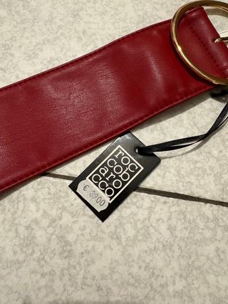 Cintura Rocco Barocco Pelle Rossa
