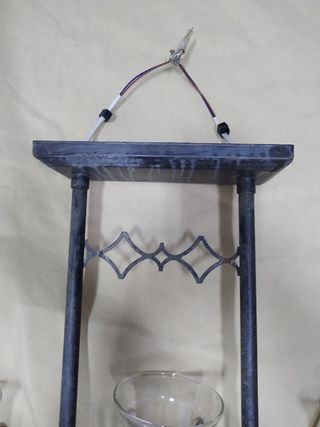 Lámpara de forja con 3 luces