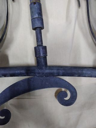 Lámpara de forja con 3 luces