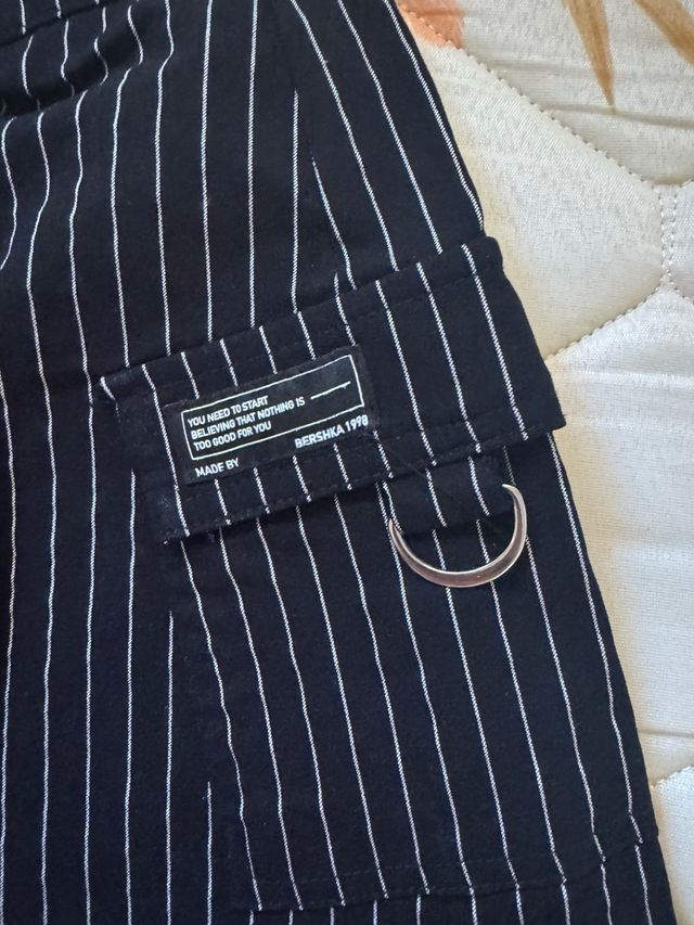 Falda pantalón Bershka rayas