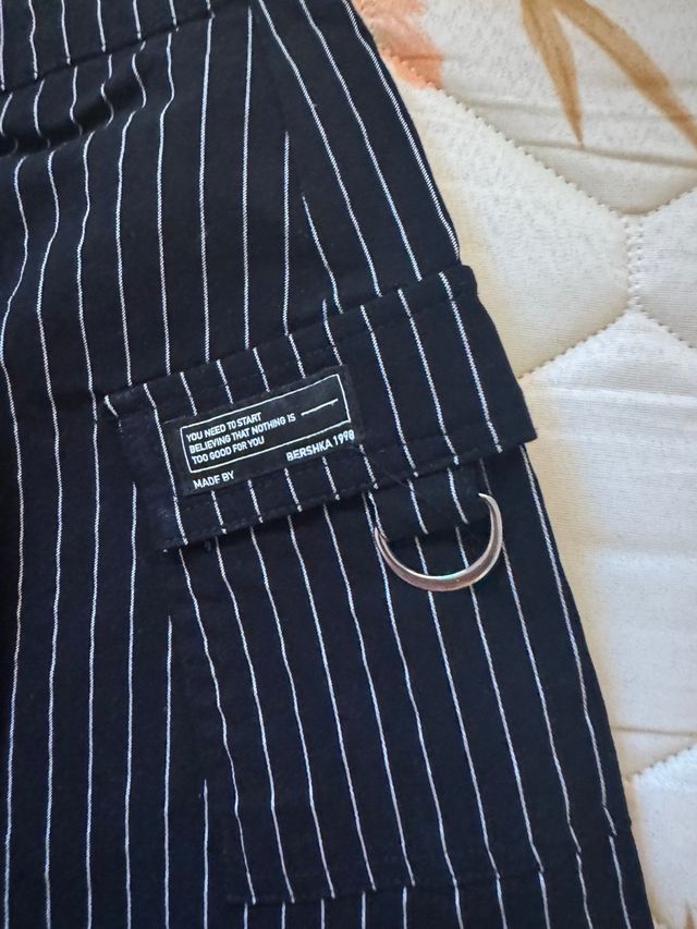Falda pantalón Bershka rayas