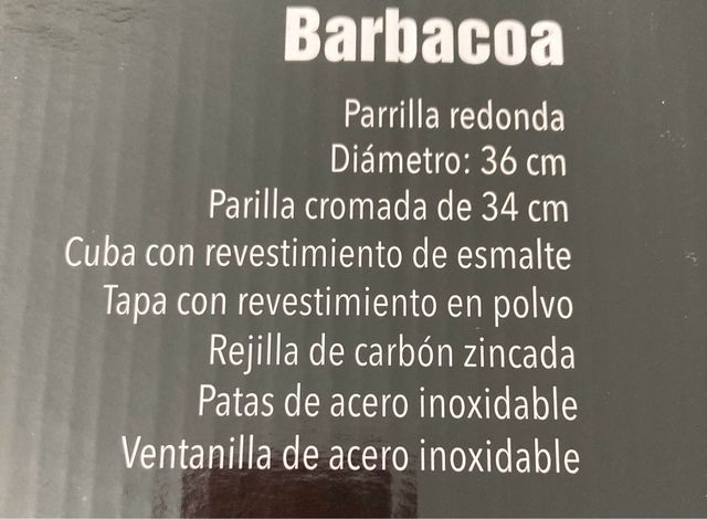 Barbacoa Nueva a Estrenar